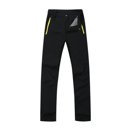 REALiKUN Women's Skiing Pants Warm Fleece Lined Softshell Winter Outdoor Trousers Waterproof Hiking Pants