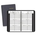 thumbnail image 1 of WEEKLY APPOINTMENT BOOK RULED FOR HOURLY APPOINTMENTS, 8 X 4 7/8, BLACK ROUGH-GRAIN SIMULATED LEATHER COVER, 2019, 1 of 4