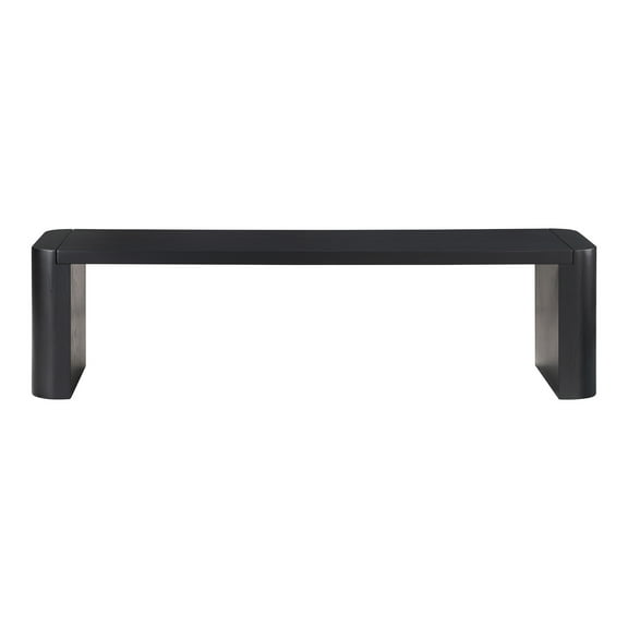 Moe's Home Collection Post Bench Wood Black