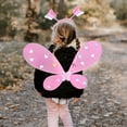 thumbnail image 2 of Txlixc Juego de rol de cuento de hadas de 4 piezas para niñas, falda brillante + alas de mariposa de cuento de hadas LED + horquilla + palo de mariposa Txlixc  moda, 2 of 9