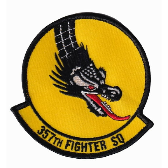 357th Fighter Squadron Dragons Patch - Plastic Backing, 4"