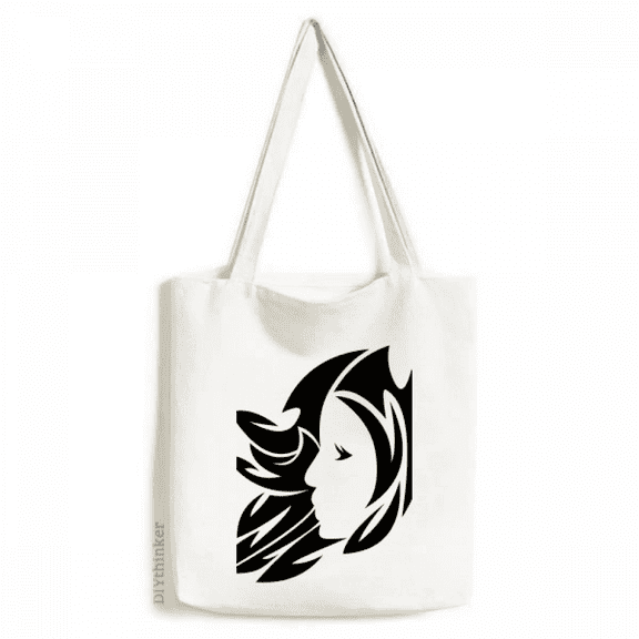 Constellation Virgo Zodiac Symbol Tote Canvas Bag Shopping Satchel Casual Handbag