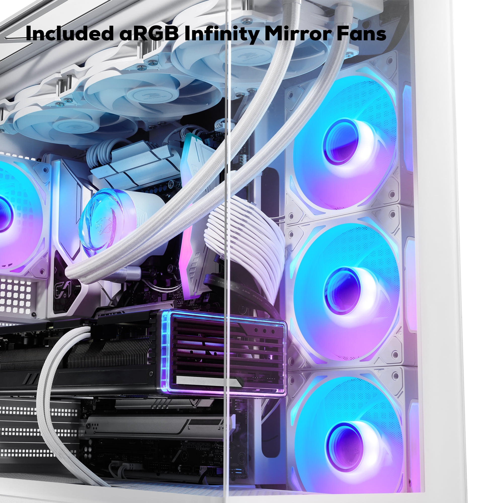 iBUYPOWER Element Pro White Gaming PC Desktop Computer Intel Core Ultra 7 265KF CPU, NVIDIA GeForce RTX 5070Ti 16GB GPU, 32GB DDR5 RGB RAM 1TB NVMe SSD Windows 11 Home White EPWI7N57T01