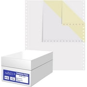 Alliance Continuous Carbonless Paper 9.5 x 11, Blank Left and Right Perforated, 2-Pt W/C, 15lb. 80 Cartons - 1700 Sets per Carton