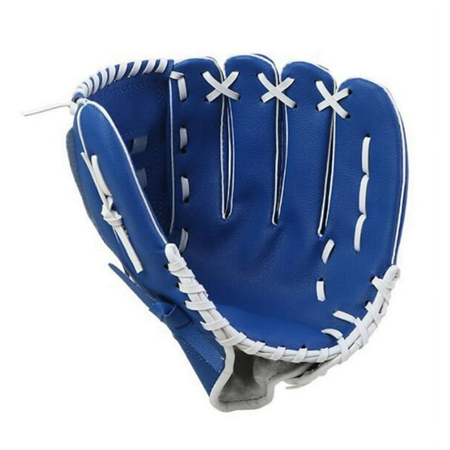 Guantes de Béisbol para Práctica de Entrenamiento de Mano Izquierda para Deportes Al Aire Libre, Guantes de Bolsillo para Jugadores de Mano de Lanzador, 12,5 Pulgadas, Color Azul