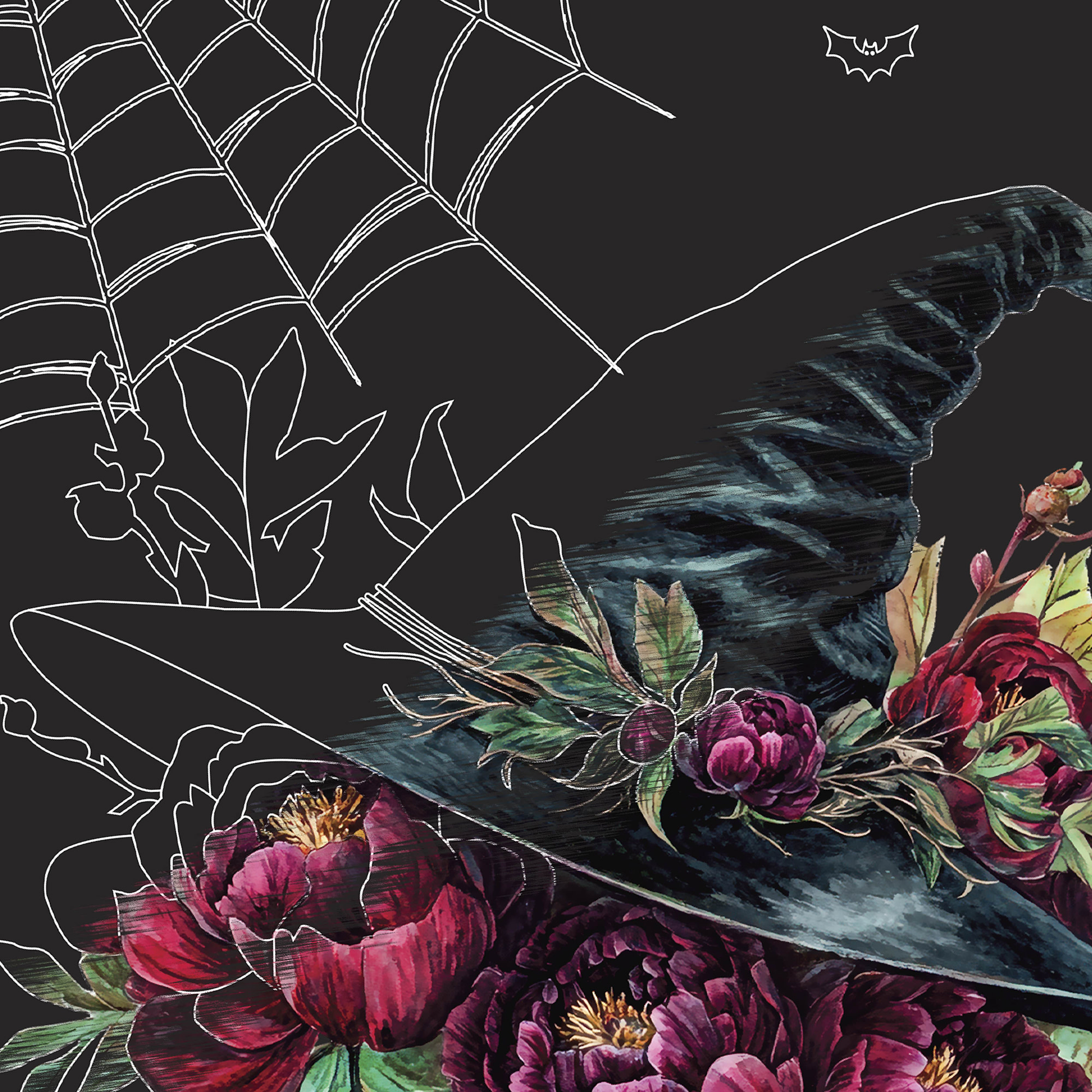 Brea Reese: Scratch Art Paper Pad - Witching Hour - 6 Designs, Guided Art, Metallic Accents, Stylus & Brush, Perforated 9x12" Pages, DIY Adult Craft