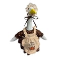thumbnail image 3 of Aurorax Thanksgiving Goose Clothes for Cement Goose Porch Goose 23"/17",Porch Goose Outfit 19 inch,Holiday Maid Brown Porch Goose Accessories for Garden Lawn Home Decor for Harvest, 3 of 7
