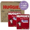 thumbnail image 4 of Huggies Little Movers Baby Diapers, Size 4 (22-37 lbs), 140 Ct (Select for More), 4 of 18