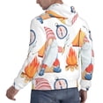 thumbnail image 6 of Lsque Gnome Camping Pattern Casual Men's Hoodie,Hooded Sweatshirt with Kangaroo Pocket,Pullover Hoodie-X-Large, 6 of 7