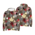 thumbnail image 6 of Bingfone Maple colorful Men's Drawstring Hoodie Long Sleeve Pocket Sweatshirts-4X-Large, 6 of 6