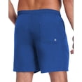 thumbnail image 2 of Mens 2 in 1 Swim Trunks with Compression Liner, Quick Dry Beach Shorts, Bathing Suit with Phone Pocket Blue M, 2 of 6