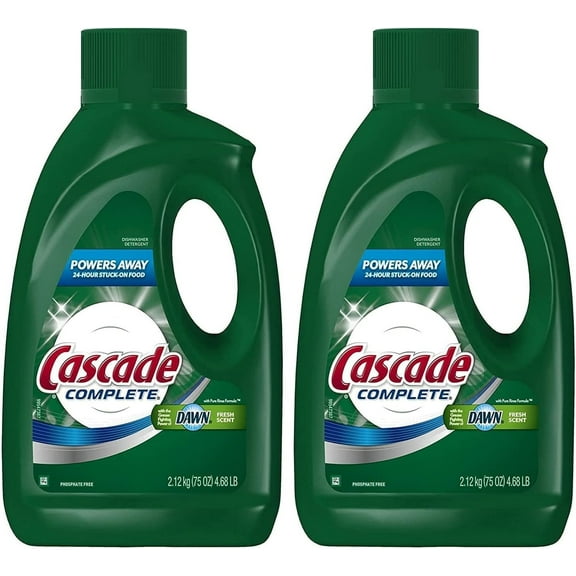 Cascade Complete Gel All-in-1 Dishwasher Detergent - 75 oz - Fresh - 2 pk