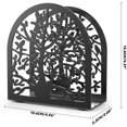 thumbnail image 2 of Servilletero de mesa de diseño de pájaro de árbol, organizador de servilletas de papel de mesa de metal, dispensador de pañuelos independientes para encimeras de cocina, comedor, picnic Feliz Sencillez, 2 of 5