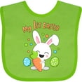 thumbnail image 3 of Inktastic My 1st Easter Bunny with Eggs and Carrot Boys or Girls Baby Bib, 3 of 4