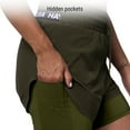 thumbnail image 6 of Hayabusa Women's Mid Rise Layered Shorts - Olive, Small, 6 of 6