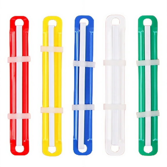 250 Pieces Two-Hole Colorful Plastic Binding Clips for Documents