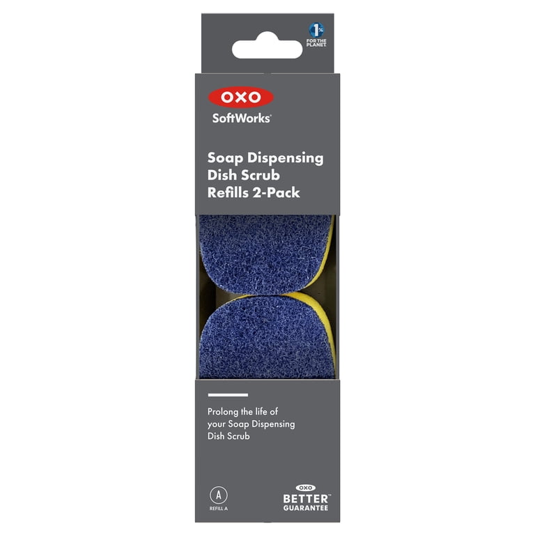 Soap Dispensing Dish Scrub Refill Heads, 2-Pack photo 8