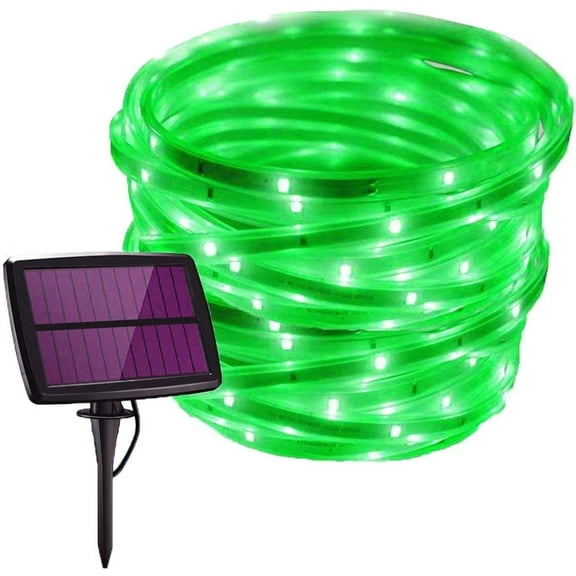 EONQY Solar LED Strip Light, 10M 240LED Flexible Light Strip Solar Outdoor Waterproof Light Strip with 4 Mode for Garden Patio Yard Path Party Christmas Decoration