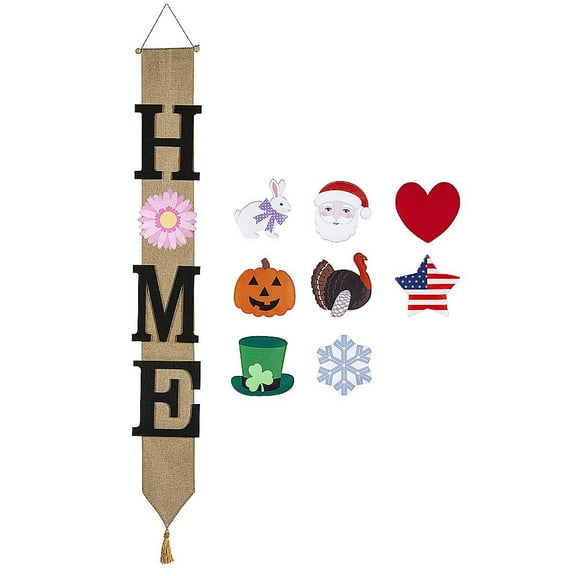 HOME Interchangeable Icon Door Banner