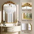 thumbnail image 5 of Lumora 26"x40" Arched Vintage Mirror Decorative Bathroom Wall Mirror,Gold, 5 of 5