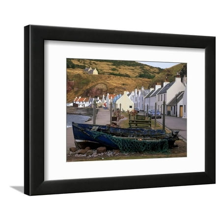 Small Fishing Village of Pennan, North Coast, Aberdeenshire, Scotland, UK Framed Print Wall Art By Patrick