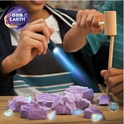 BBC Earth Glowing Cave Mineral Dig Kit, Kids STEM Geology Excavation Set for Boys and Girls, Ages 6+