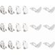 thumbnail image 1 of 20 piezas de pendientes de clip, accesorios para pendientes planos y redondos, bandejas vacías, convertidores de pendientes de acero inoxidable, pendientes sin perforación, clip de metal., 1 of 4