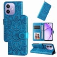 thumbnail image 5 of Funda tipo cartera GANGXUN para OPPO A5x 4G/5G , diseño girasol, cuero PU, soporte, cierre magnético, tarjetero, 5 of 5