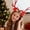 Red-RD Home Decor, variant on karymi Christmas Oversized Antlers Headband with Bow Tie Hair Band 11.02 inch Brown Red Coffee Plastic Festive Party Accessory Christmas Party Decorations Big Savings Big Savings Winter Savings