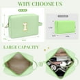 thumbnail image 2 of Gynky Makeup Bag Toiletry Bag Organizer Personalized Initial Make up Cosmetic Bags Travel Essentials for Birthday Christmas Girl Women Girlfriend Teacher Valentines Day Gifts, 2 of 9