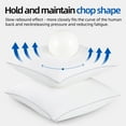 thumbnail image 4 of COOKEY 14 x 14 Throw Pillow Inserts(Set of 4),Indoor White Square Decorative Pillows for Couch & Bed, 4 of 12