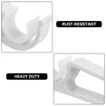 thumbnail image 3 of Double Curtain Rod Bracket Holder: Heavy Duty Curtain Rod Holder Decorative Rod Hook Hanger Window Valance Drape Accessories White, 3 of 6