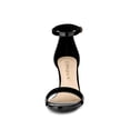 thumbnail image 2 of Unique Bargains Women's Solid Color Open Toe Stiletto Heeled Ankle Strap Sandals, 2 of 7