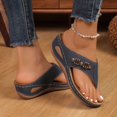 thumbnail image 1 of WILLBEST Sandalias De Plataforma Bohemias Con Punta Redonda, Planas, Con Cuña Y Cuentas Trenzadas Para Mujer, 1 of 4