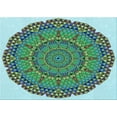 thumbnail image 1 of Ahgly Company Indoor Rectangle Patterned Deep-Sea Green Area Rugs, 5' x 8', 1 of 6