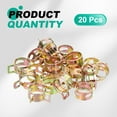 thumbnail image 3 of Uxcell 20pcs Spring Band Type Hose Clamps 12.5mm Fuel Line Hose Spring Clip Silicone Vacuum Hose Pipe Clamp Low Pressure Tube Clip Fastener, Colorful, 3 of 7