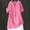 Hot Pink, variant on 3/4 Sleeve T Shirts for Women Womens Shirts Dressy Casual Daily T Shirts Peasant Tops for Women Business Casual Outfits Womens Linen Tunic Tops Vintage Tunic Womens Casual Tops Black L
