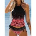 thumbnail image 1 of Traje de baño para mujer con estampado conservador, dividido, colorido, multicolor, diverso, biki, 1 of 6