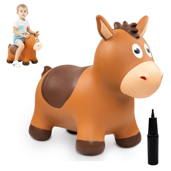 Animal inflable ZOOJOY Bouncy Horse para niños pequeños de 18 a 6 años