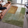 thumbnail image 6 of Addison Rugs Mayfield Premium Machine Washable Transitional Squares Green Rectangle Rug, 9' x 12', 6 of 6