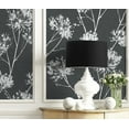 thumbnail image 5 of Seabrook Designs Charcoal One O'Clock Prepasted Wallpaper - 20.5 in. W x 33 ft. Roll, 5 of 7