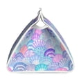thumbnail image 3 of Lsque Watercolor Sea Shells 1 Printed Long Tissue Box Cover Holder, Facial Paper Organizer Dispenser,Triangle with Bottom Belt, PVC Leather Decorative Organizer, 3 of 9