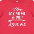 thumbnail image 4 of Inktastic Mimi and Pop Love Me Granddaughter Valentine Girls Baby T-Shirt, 4 of 5