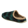 thumbnail image 4 of Deer Stags Unisex Nordic Plaid Slipper - Dark Green/Black - 10 Wide, 4 of 9