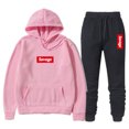 thumbnail image 3 of Chándal para hombre, ropa deportiva para correr, sudaderas informales, pantalones deportivos, ropa de calle, jersey con estampado de letras, sudaderas con capucha de forro polar, traje deportivo, 3 of 5