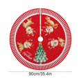 thumbnail image 6 of Christmas Tree Skirt 35.4 Inch, Funny Snowman Tree Skirts Snowman Christmas Decorations Indoor Gnomes Snowflakes Reindeer Winter Xmas Decorations for Home Party Holiday Decor D, 6 of 6
