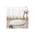 thumbnail image 4 of Faux Fur Sheepskin Rug Extra Soft Cozy Long Pile Carpet Carpet Fluffy Rugs Faux Fur Faux Lambskin Sheepskin For Bedroom Sofa Living Room-white-Round diameter90cm(35in), 4 of 8
