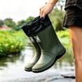 thumbnail image 7 of Women's Waterproof PVC Ankle Rain Boots Non Slip Thick Heel Gardening Shoes, 7 of 7