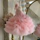 thumbnail image 5 of Vestido de princesa para niñas, estilo occidental, cuello en V, manga larga, vestido para niñas pequeñas, disfraz de pasarela para actuación de piano para niños, 5 of 6