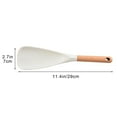 thumbnail image 2 of Multi-Functional Cooking Spoons with Wooden Handles - Heat-Resistant, Stain-Resistant & Safe for Nonstick Cookware for Mixing, Scraping, Stirring, Baking, and Serving Foods, 11.4*2.7in, C, 2 of 3